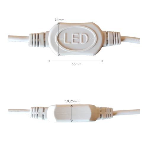 LED Strip 230 Volt - 2700K Warm Wit - IP66 - 60xSMD5050/m