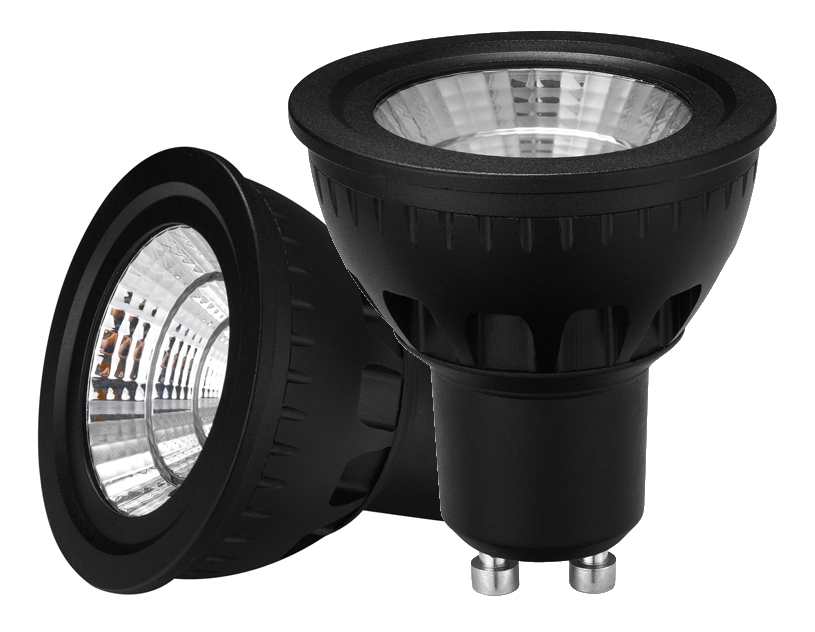 LED GU10 spot 5 zwart - dimbaar kleur (CCT-dimbaar)