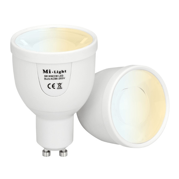 LED GU10 Spot Dual White 5W Wifi-RF Controlled