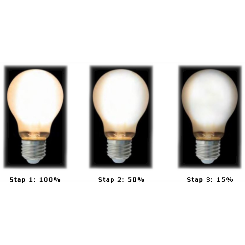 LED E14-G45 Filament Bulb 4W - 3-staps Dimbaar - 2700K - 450 Lm 