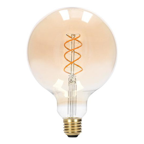 LED E27-G125 Filament 5 Watt - 1800K - Goud - Dimbaar - 250 Lm