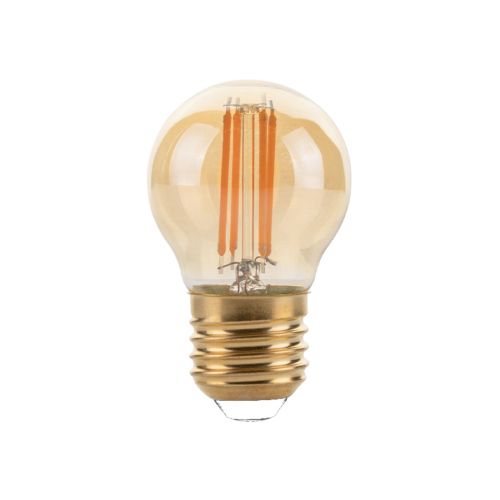 LED E27-G45 Filamentlamp 4 Watt - 2700K - Dimbaar - Amber