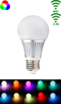 LED E27 RGB/WW Bulb - 5W - Wifi/RF Controlled