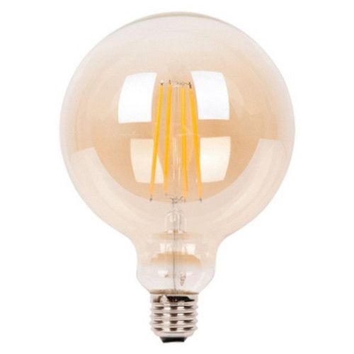 LED E27-G125 Filamentlamp 6 Watt Dimbaar Amber