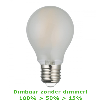 LED E27-A60 Filament 7,5 Watt 2700K 3 Staps Dimbaar