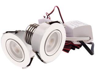 Set 2 x 4 Watt dimbare led inbouwspots Wit 2700K