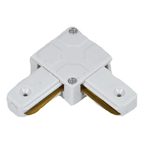 L-connector voor witte spanningsrail 1-fase
