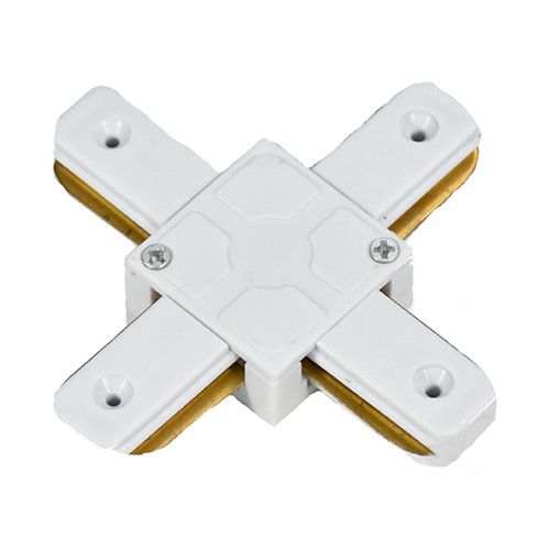 X-connector voor witte spanningsrail - 1-fase