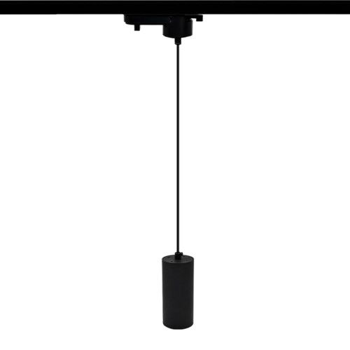 LED Rail Hanglamp met GU10 fitting - Zwart - 1-fase