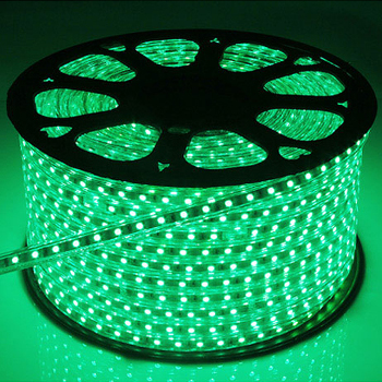 LED Strip 230 Volt Groen 6000K IP66 60xSMD5050-m