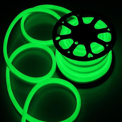 Neon Flex Ledstrip 230V Groen Dimbaar