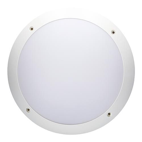 LED Buitenlamp - Wit - Rond - Muur/Plafond - E27 - 2 afdekkingen