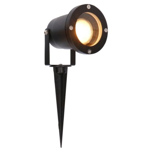 Prikspot Punto Dimbaar - vervangbare GU10 Ledspot - Zwart - IP65
