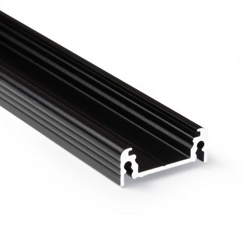 Aluminium Profiel Zwart voor Ledstrip 230V 10 cm Opbouw 20 x 8 mm