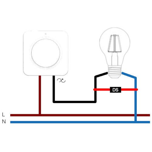 LED Dimstabilisator - 230VAC - Voor alle Led (filament) lampen