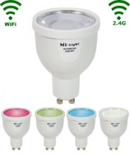 Slimme GU10 Ledspot - 4W RGB/Warm wit WiFi/RF Controlled