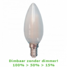 Zelf dimbare Led E14-C53 filament kaarslamp