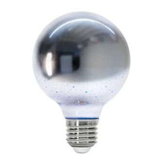 LED E27-G80 Filamentlamp - 3D Vuurwerk - 2 Watt - Ø80x114mm