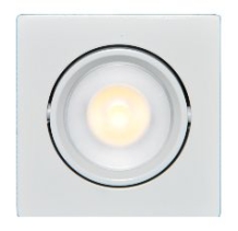 Set 2 x vierkante led inbouwspot 4W wit