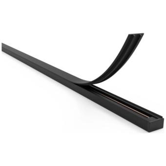 Afdekkap voor 1 fase spanningsrail zwart