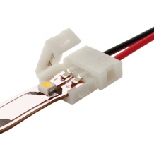 Koppelkabel voor LED Strip - single color - 12V/24V - Clip-Clip - 17 cm - 10 mm