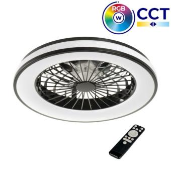 Ventilator met RGB-CCT ledlamp 48 Watt - Plave