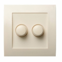 Dubbele LED Inbouwdimmer