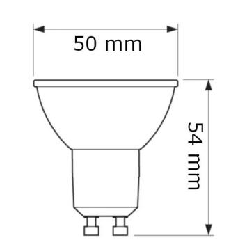 LED GU10 Spot Philips 4,9 Watt - 3000K - Dimbaar