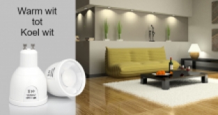 LED GU10 Spot - Dual White - 5W - Wifi/RF Controlled