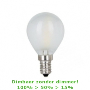 LED E14-G45 Dimbaar zonder dimmer