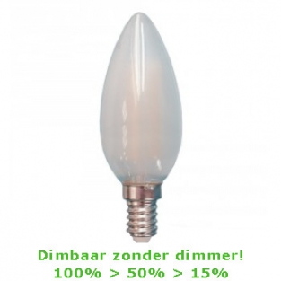 Zelf dimbare Led E14-C53 filament kaarslamp