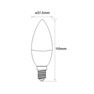 Slimme LED E14 Kaarslamp 4W - MiBoxer - RGB+CCT - Wifi Controlled