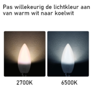 Slimme LED E14 Kaarslamp 4W - MiBoxer - RGB+CCT - Wifi Controlled