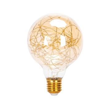 LED E27-G95 Lamp met koperdraad - 1,2 Watt - 2500K