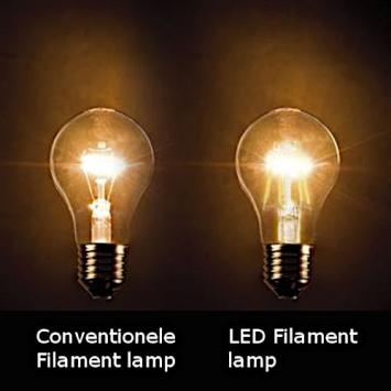 LED E27 Filamentlamp 7 Watt - 2700K - Dimbaar