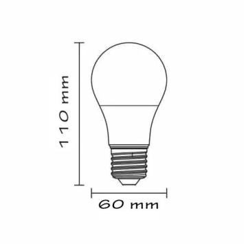 LED E27-A60 7 Watt Multi Voltage AC85-265V - 4000K