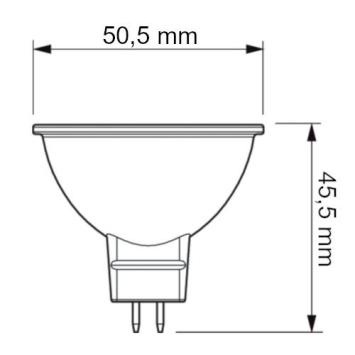 Philips LED GU5.3 Spot 5,8 Watt - 2700K - Dimbaar