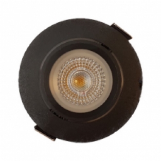 Set 2 x 4 Watt dimbare led inbouwspots Zwart - 2700K