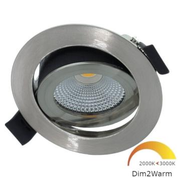 Compacte led inbouwspot Varda 5 Watt RVS