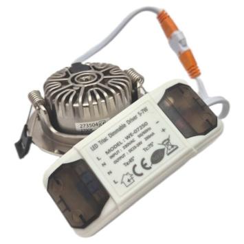 LED Inbouwspot Varda RVS Slimfit 5 Watt - Dim2Warm - IP44