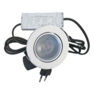 Led inbouwspot Wit 4 Watt met trafo