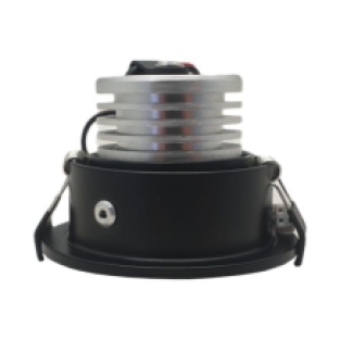 Set 4 x 4 Watt dimbare led inbouwspots Zwart - 2700K