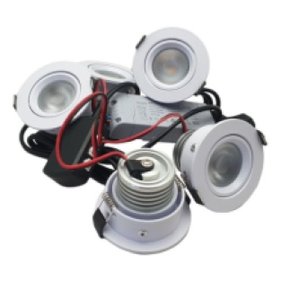 Set led inbouwspots 4 x 4 Watt Wit - dimbaar