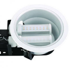 Led PL-C lamp G24 - 5W - 135 graden - matglas