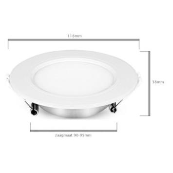 Slimme MiBoxer Led Downlight 6 Watt - RGB+CCT - Ø118mm
