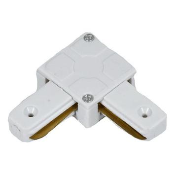 L-connector witte 1-fase spanningsrails