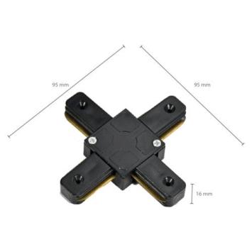 X-connector voor zwarte spanningsrail - 1-fase