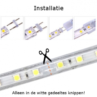 Ledstrip 230 volt installatie