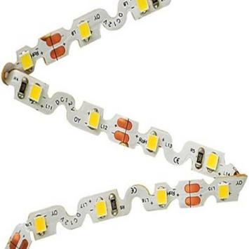 Buigbare LED Strip 12 Volt - Warm Wit 3000K - 3 meter - Dimbaar