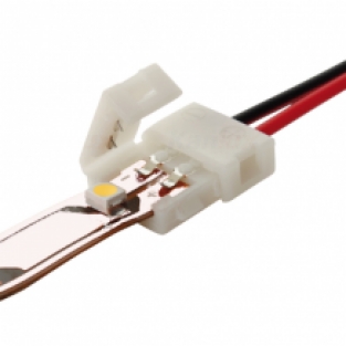 Koppelkabel voor LED Strip - single color - 12V/24V - Clip-Clip - 17 cm - 10 mm